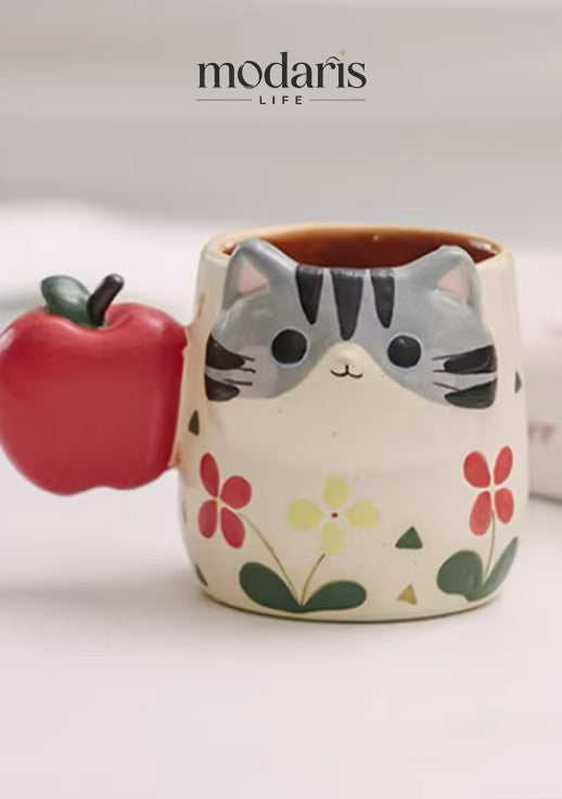 HexaFruit Kitty Handle Mug