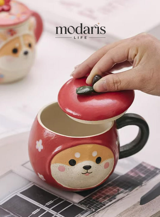 HexaBloom Cat Covered Mug