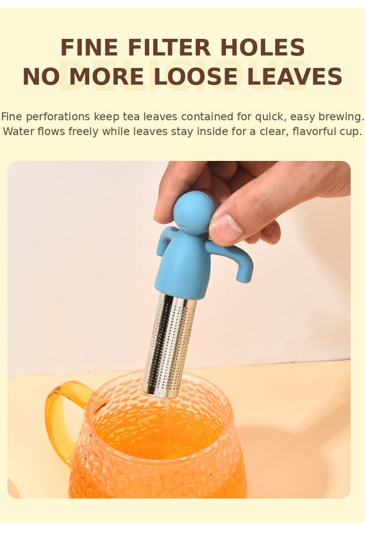 Cartoon Little Guy 304 Stainless Steel Tea Strainer